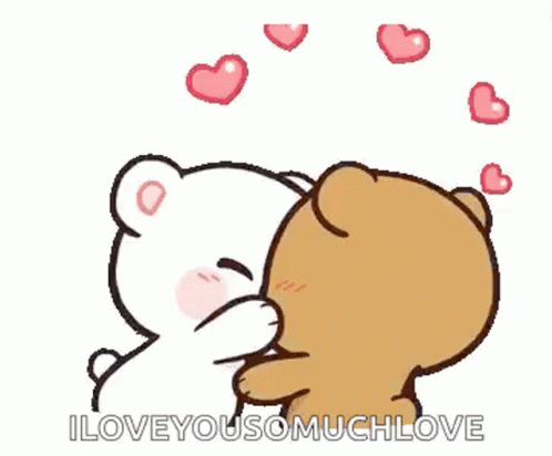 Milk And Mocha I Love You So Much GIF - Milk And Mocha I Love You So Much Kiss GIFs