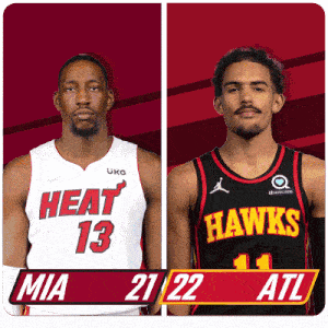 Miami Heat (21) Vs. Atlanta Hawks (22) First-second Period Break GIF - Nba Basketball Nba 2021 GIFs