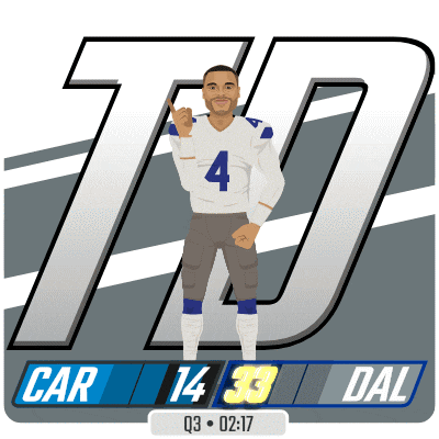 an illustration of a football player with the number 4