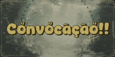a sign that says convicacao with a wreath of flowers around it