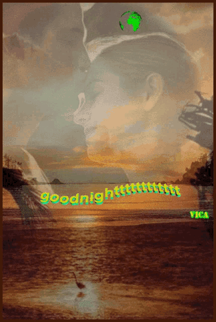 a picture of a man and woman kissing with the words goodnight on it