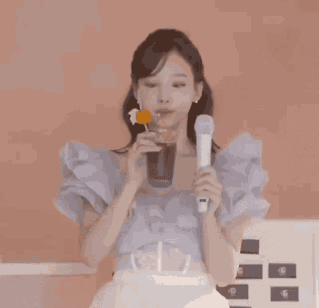 Nayeon Drink GIF - Nayeon Drink Disgusted GIFs