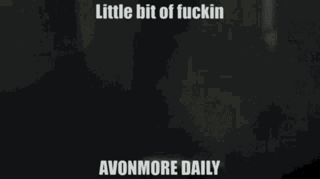 a picture of a crib with the words `` little bit of fuckin avonmore daily '' .