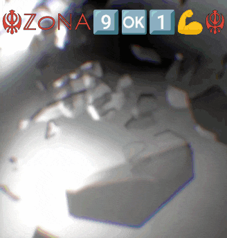 a gray background with the words zona 9 ok 1
