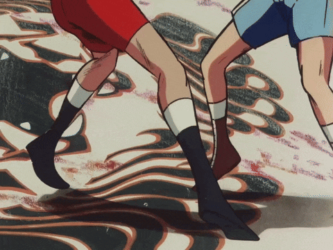 a close up of a person 's feet in a drawing