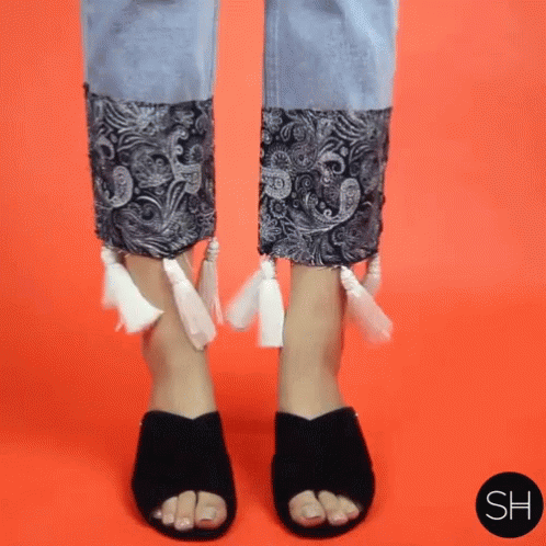 Diy Tassel Jeans GIF - Diy Tassel Jeans Pants GIFs