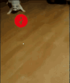 a blurred image of a person laying on their back