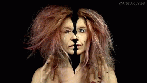 Makeup Illusion GIF - Makeup Illusion Self Reflection GIFs
