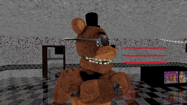 a teddy bear wearing a top hat and sunglasses