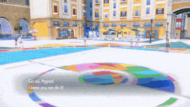 a video game screen says go on hypnol i know you can do it