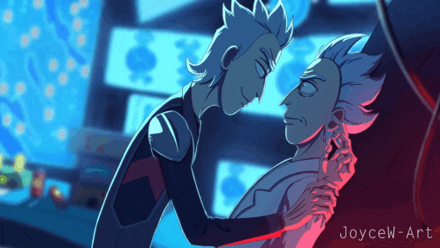 a drawing of rick and morty by joycew