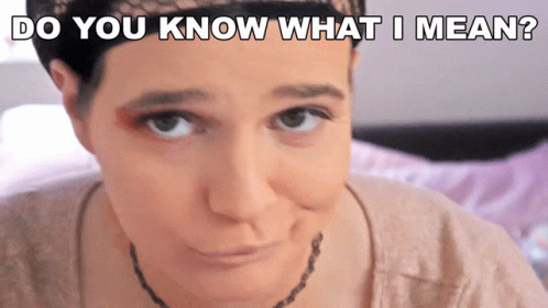 Do You Know What I Mean Delightfullydani GIF - Do You Know What I Mean Delightfullydani Do You Understand GIFs