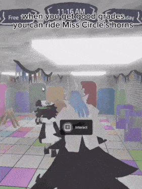 a screenshot of a video game that says free when you get good grades