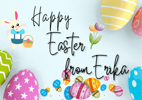 Happy Easter From Erika GIF - Happy Easter From Erika GIFs