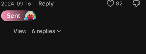 a screenshot of a reply with a smiley face and the date 2024-09-16