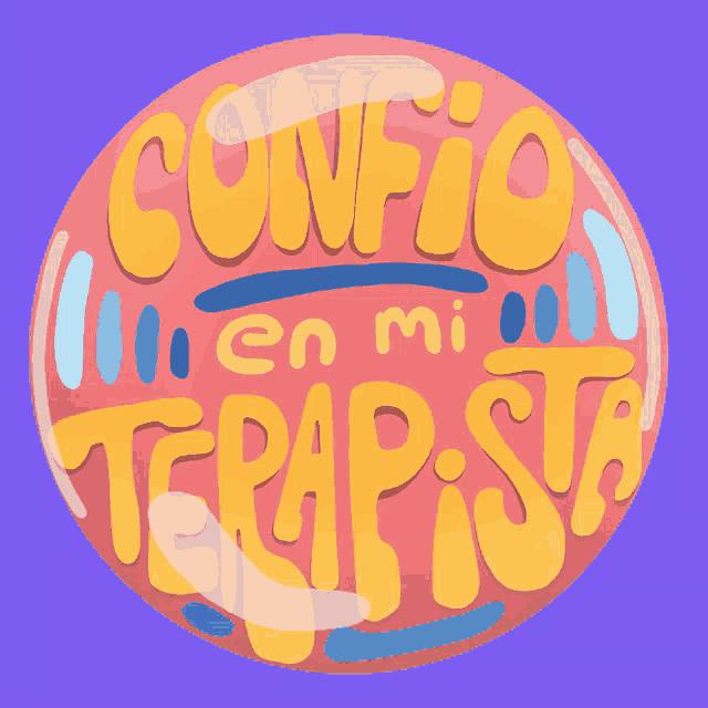 a sticker that says confio en mi terapista