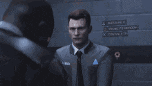 a man in a suit says 45 harassment counts