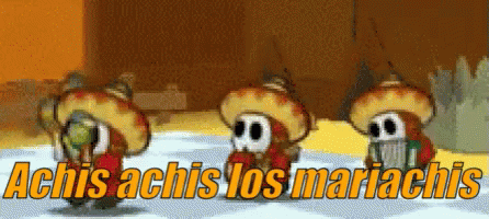 Paper Mario Villanos Mariachi GIF - Achis Achis Mariachis Paper Mario GIFs