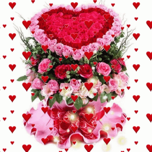 Hearts Love GIF - Hearts Love Roses GIFs