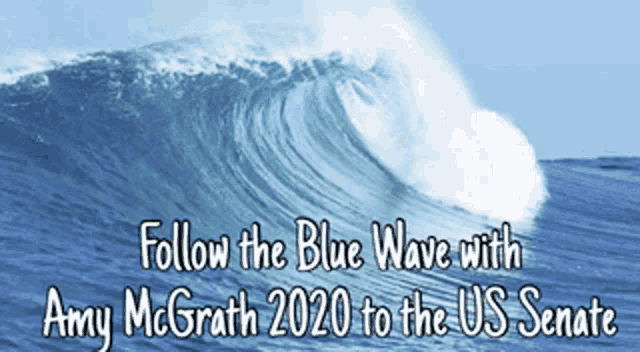 Amy Mc Grath2020 Follow The Blue Wave GIF - Amy Mc Grath2020 Follow The Blue Wave Us Senate GIFs