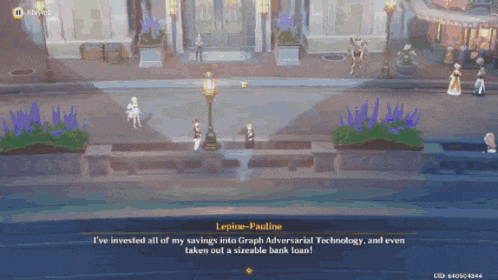 a screenshot of a video game with the name lepin-pauline at the top