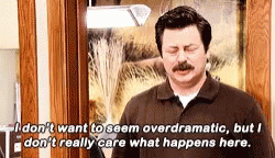 Parks And Rec Ron Swanson GIF - Parks And Rec Ron Swanson Dont Really Care GIFs