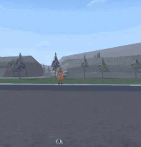a computer generated image of a man standing on a street