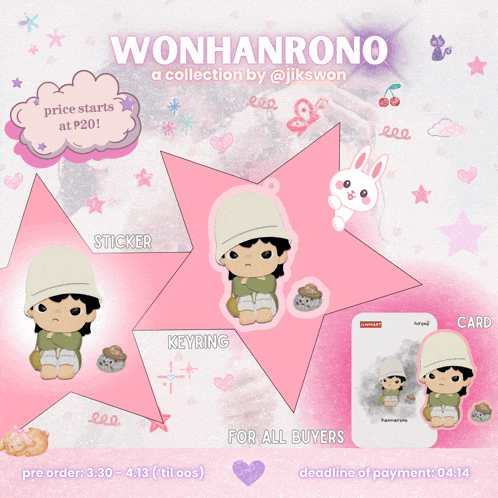 a poster with wonhanrono a collection by @jikswon