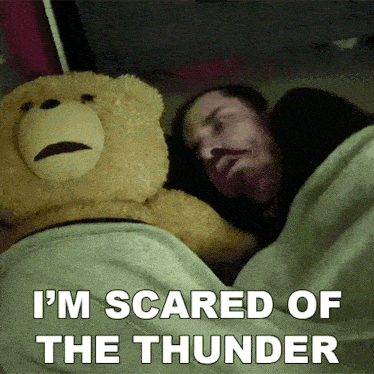 I'M Scared Of The Thunder Ricky Berwick GIF - I'M Scared Of The Thunder Ricky Berwick Thunder Scares Me GIFs