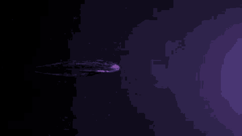 a purple jellyfish is floating in the dark water