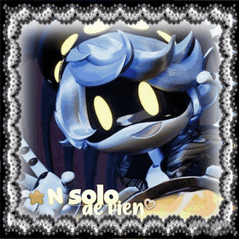 a picture of a cartoon character with the words n solo de bien on the bottom