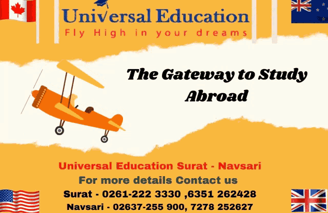 Universal Education The Gateway To Study Abroad GIF - Universal Education The Gateway To Study Abroad Universal Education Surat GIFs