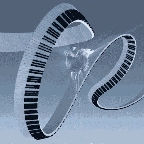 Piano Key Loop GIF - Piano Key Loop Crystal Rose GIFs