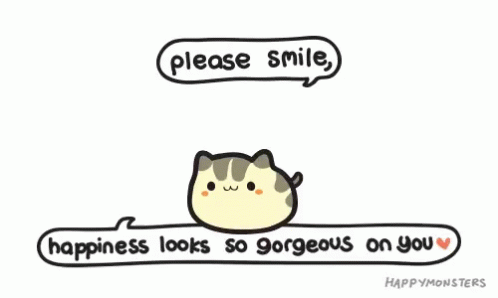 Cat Please Smile GIF - Cat Please Smile Happiness Looks Gorgeous On You GIFs