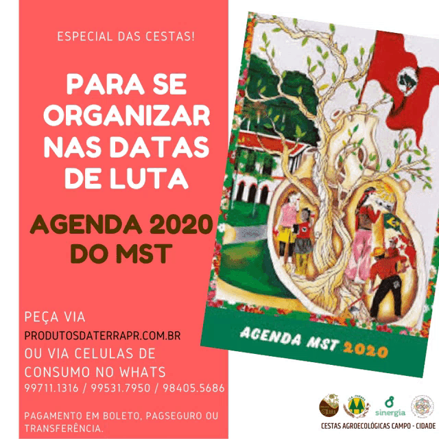 a poster for agenda mst 2020 shows a painting of a heart