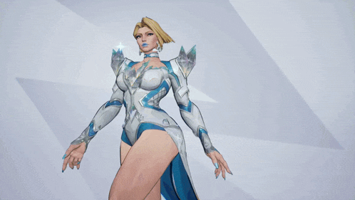 a video game character named emma frost is shown