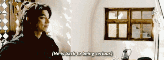 a man with long hair says he is back to being serious .