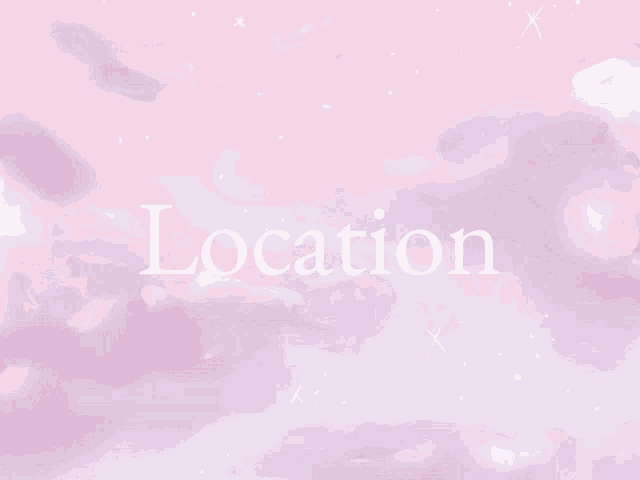 a pink background with the word location in white