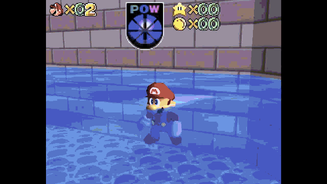 a screenshot of a video game with the word pow on the bottom