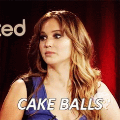 Jennifer Lawrence Cake Balls GIF - Jennifer Lawrence Cake Balls Mood GIFs