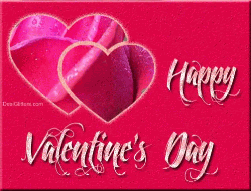 Happy Valentines Day Hearts GIF - Happy Valentines Day Hearts Glitter GIFs