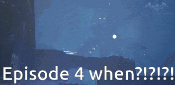 a video game scene with the words episode 4 when written on it