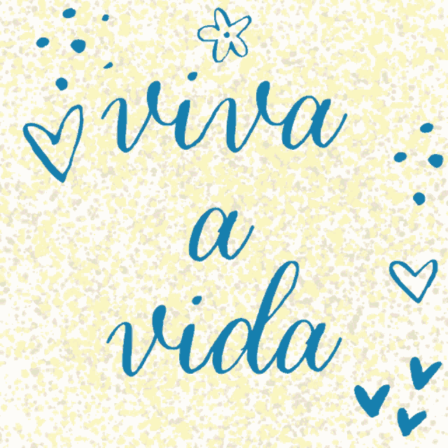 a sign that says " viva a nossa familia " with hearts and a flower