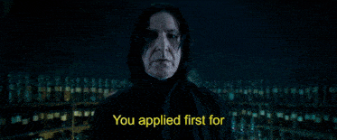 a scene from the movie harry potter with the words defence against the dark arts post in yellow