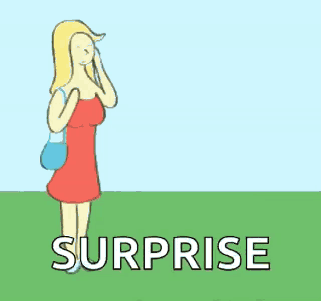 a cartoon of a man in a trench coat standing next to a woman in a red dress .