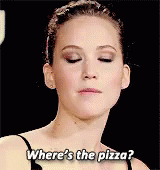 Where'S The Pizza? GIF - Jennifer Lawrence Pizza Food GIFs