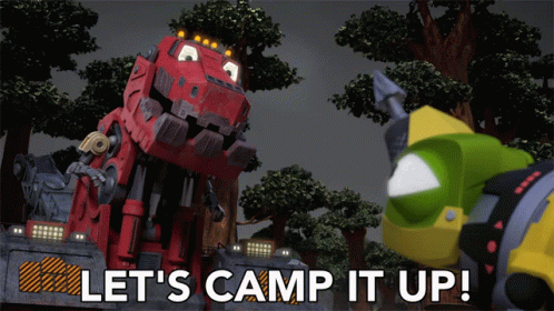 Lets Camp It Up Ty Rux GIF - Lets Camp It Up Ty Rux Dinotrux GIFs