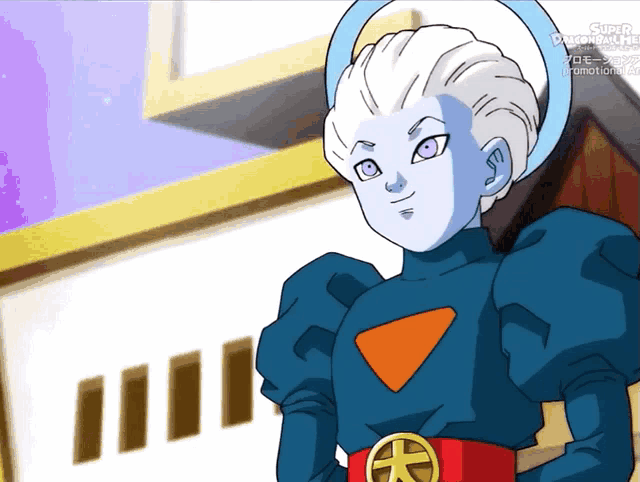 a cartoon character with the word super on the bottom left