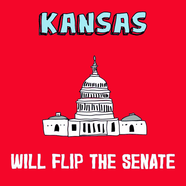 a poster for kansas that says it will flip the senate