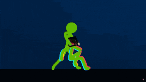 a cartoon drawing of a man being thrown into a cloud of smoke